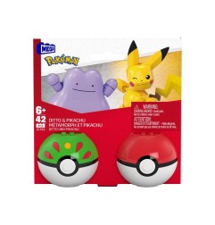 Pokémon - Jeu de construction MEGA Poké Ball Collection: Pikachu & Métamorph