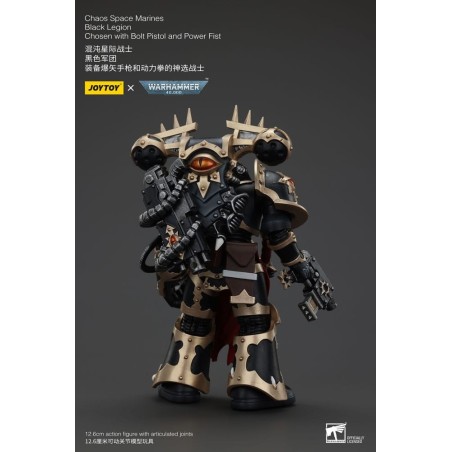 Warhammer - 40k Actionfigur Chaos Space Marines Black Legion Chosen with Bolt Pistol and Power Fist 20 cm
