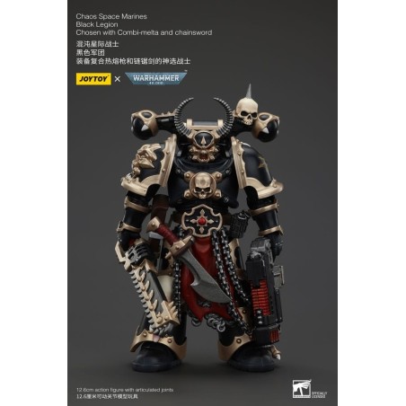 Warhammer - 40k Actionfigur Chaos Space Marines Black Legion Chosen with Combi-melta and chainsword 20 cm