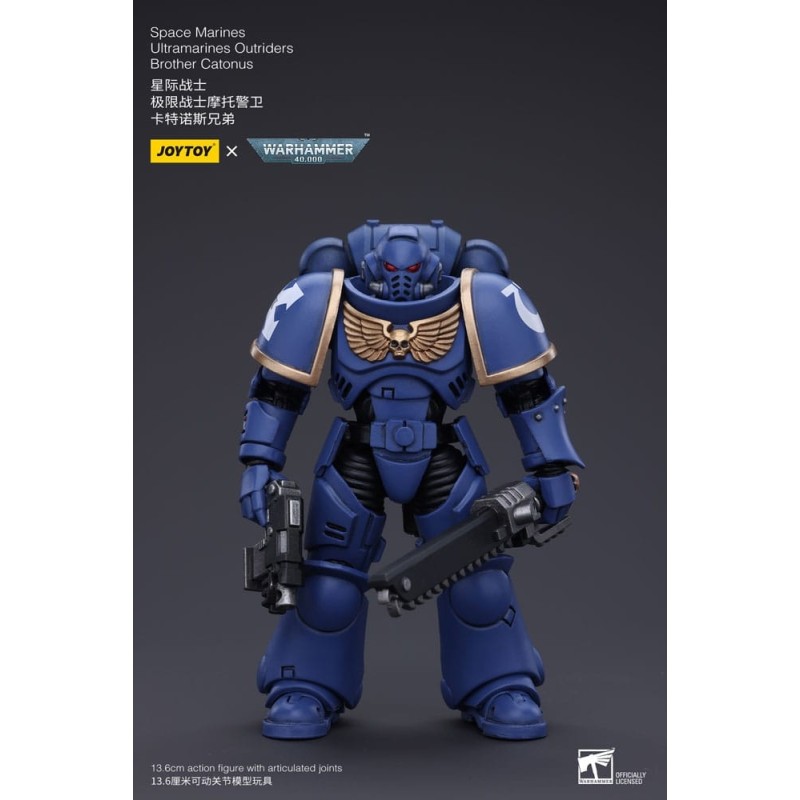 Warhammer - 40k figurine 1/18 Space Marines Ultramarines Outriders Brother Catonus 14 cm