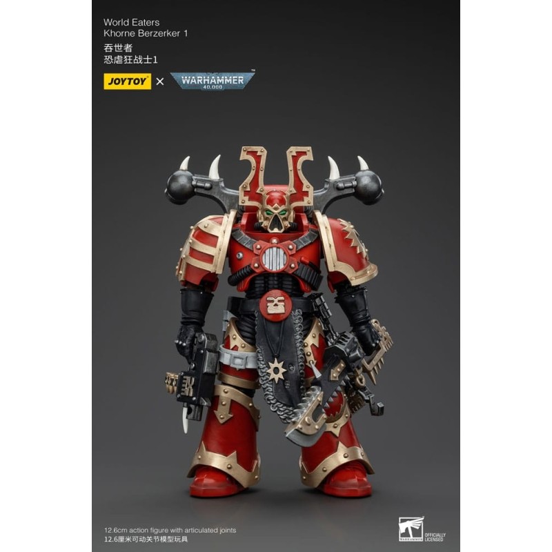Warhammer - 40k figurine 1/18 World Eaters Khorne Berzerker 1 13 cm