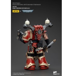 Warhammer 40k - Figurine 1/18 World Eaters Khorne Berzerker avec Eviscerator Chainsword 13 cm