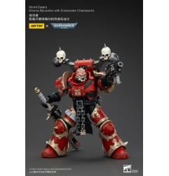 Warhammer 40k - Figurine 1/18 World Eaters Khorne Berzerker avec Eviscerator Chainsword 13 cm