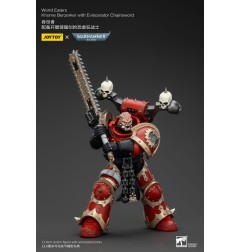 Warhammer 40k - Figurine 1/18 World Eaters Khorne Berzerker avec Eviscerator Chainsword 13 cm