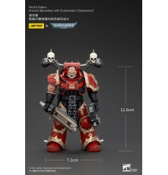 Warhammer 40k - Figurine 1/18 World Eaters Khorne Berzerker avec Eviscerator Chainsword 13 cm