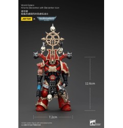Warhammer 40k - Figurine 1/18 World Eaters Khorne Berzerker avec Berzerker lcon 13 cm