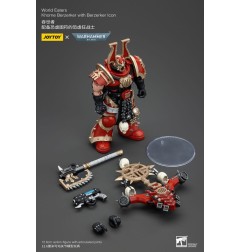 Warhammer 40k - Figurine 1/18 World Eaters Khorne Berzerker avec Berzerker lcon 13 cm