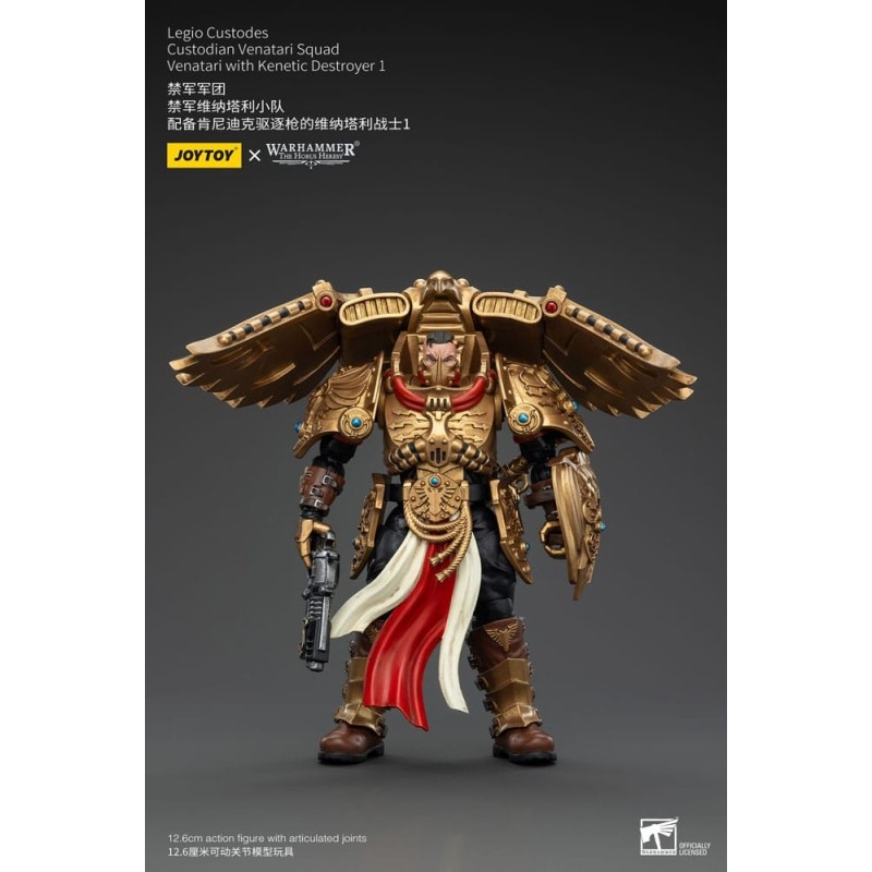 Warhammer - The Horus Heresy figurine 1/18 Legio Custodes Custodian Venatari Squad Venatari with Kenetic Destroyer 1 13 cm