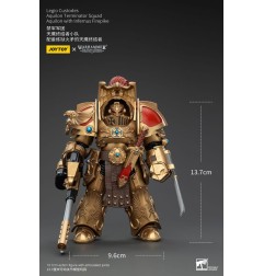 Warhammer The Horus Heresy - Figurine 1/18 Legio Custodes Aquilon Terminator Squad Aquilon with Infernus Firepike 14 cm