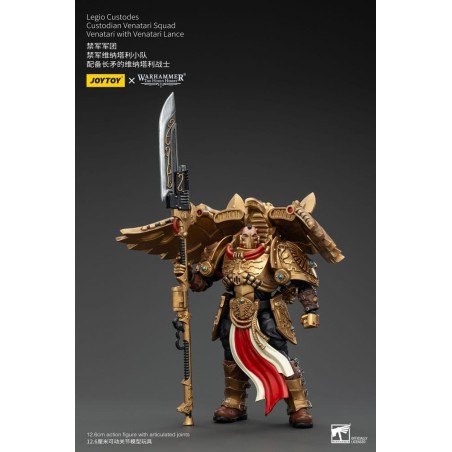 Warhammer The Horus Heresy - Figurine 1/18 Legio Custodes Custodian Venatari Squad Venatari with Venatari Lance 13 cm