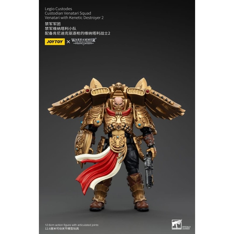 Warhammer - The Horus Heresy figurine 1/18 Legio Custodes Custodian Venatari Squad Venatari with Kenetic Destroyer 2 13 cm
