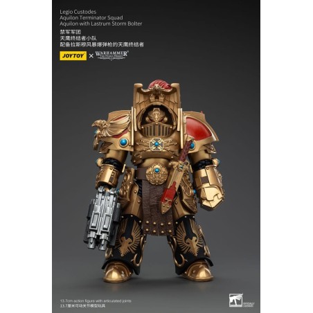 Warhammer - The Horus Heresy figurine 1/18 Legio Custodes Aquilon Terminator Squad Aquilon with Lastrum Storm Bolter 14 cm
