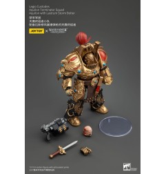 Warhammer The Horus Heresy - Figurine 1/18 Legio Custodes Aquilon Terminator Squad Aquilon avec Lastrum Storm Bolter 14 cm