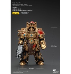 Warhammer The Horus Heresy - Figurine 1/18 Legio Custodes Aquilon Terminator Squad Aquilon avec Lastrum Storm Bolter 14 cm