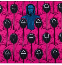 Squid Game - Sous-mains revêtu Front Man and Guards