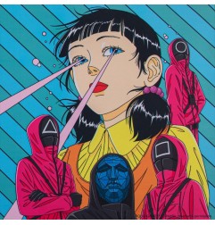 Squid Game - Sous-mains revêtu Young-Hee