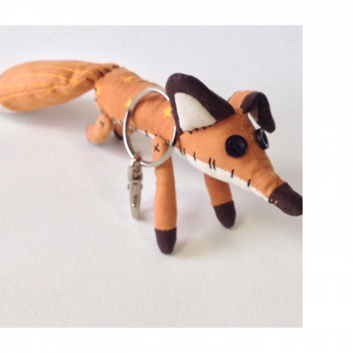 LE PETIT PRINCE - Peluche porte clef Renard 12cm