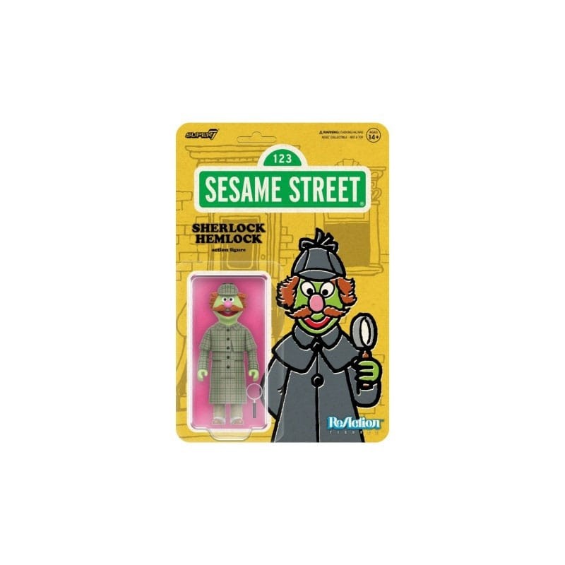 1, Rue Sésame - Figurine ReAction Wave 03 Sherlock Hemlock 10 cm