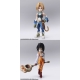 Final Fantasy IX - Figurines Bring Arts Zidane Tribal & Garnet Til Alexandros XVII 12 - 17 cm