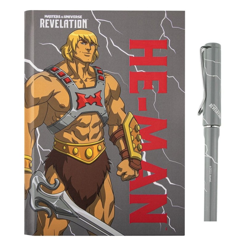 Les Maîtres de l'Univers - Les Maîtres de l'univers : Révélation He-Man Thunder Deluxe Notebook Set (carnet de notes + stylo)