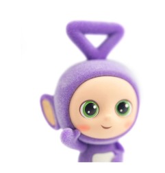 Teletubbies - Figurine mini Cheebee Tinky Winky Flocked 6 cm