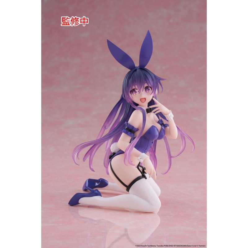 Date A Live - V statuette PVC Desktop Cute Figure Tohka Yatogami Bunny Ver. 13 cm