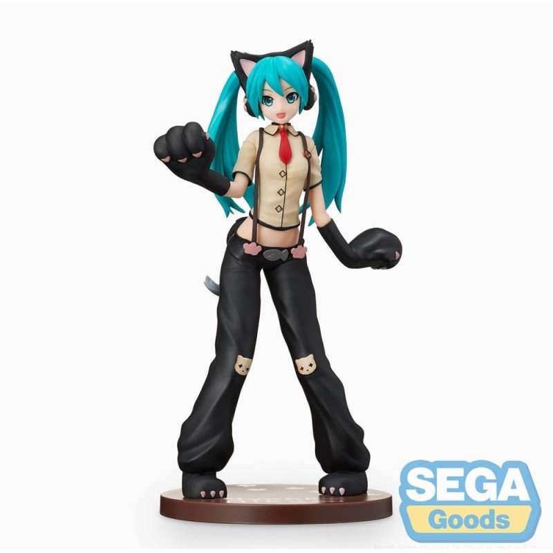 Hatsune Miku - Project DIVA Arcade Future Tone statuette PVC SPM  Kitty Cat 23 cm