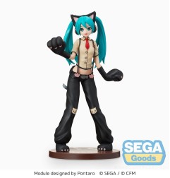 Hatsune Miku Project DIVA Arcade Future Tone - Statuette SPM  Kitty Cat 23 cm