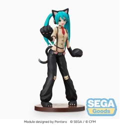 Hatsune Miku Project DIVA Arcade Future Tone - Statuette SPM  Kitty Cat 23 cm