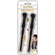 Harry Potter - Set stylo à bille et crayon baguette magique de Harry