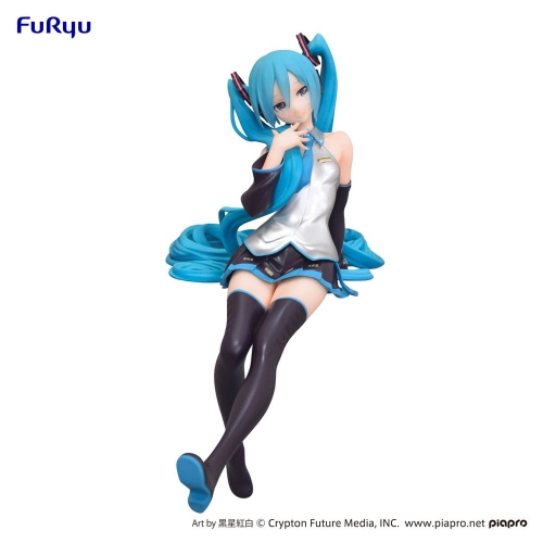 Hatsune Miku - Statuette Noodle Stopper Kuroboshi Kouhaku Ver. (re-run) 14 cm