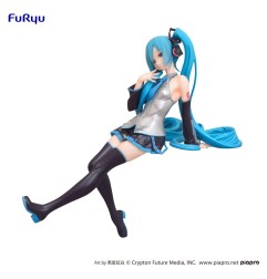 Hatsune Miku - Statuette Noodle Stopper Kuroboshi Kouhaku Ver. (re-run) 14 cm