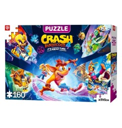 Crash Bandicoot - 4 puzzle Kids It's About Time (160 pièces)