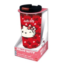 Sanrio - Gobelet de voyage isotherme en métal Hello Kitty