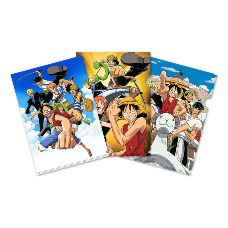 One Piece - Set 3 pochettes transparentes Classic Adventures