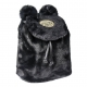 Disney - Sac à dos peluche Black Collection Mickey 23 x 25 x 12 cm