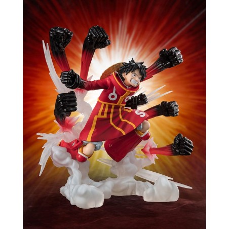 One Piece - Statuette PVC Figuarts ZERO Extra Battle Monkey D. Luffy -Gum Gum Hawk Gatling- 19 cm