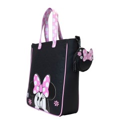 Disney - By Loungefly Sac à bandoulière avec porte-monnaie Minnie Floral Rock the Dots