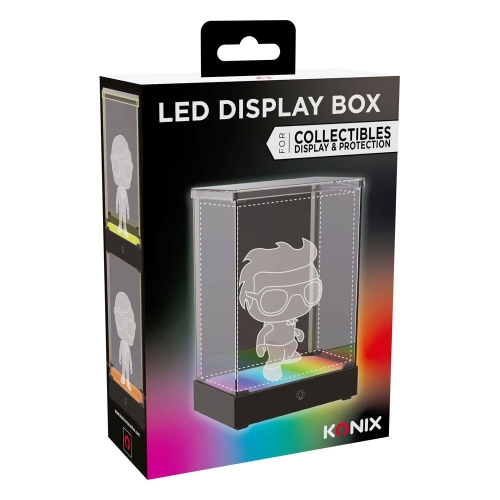 Présentoir vitrine - Présentoir vitrine acrylique avec éclairage LED Multi Color