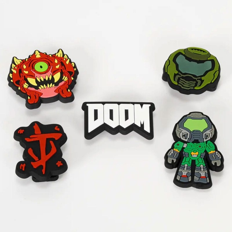 Doom - Pack 5 pins pour les Crocs Run and Fun
