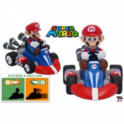 NINTENDO - Kart à Friction Mario 12cm -S-