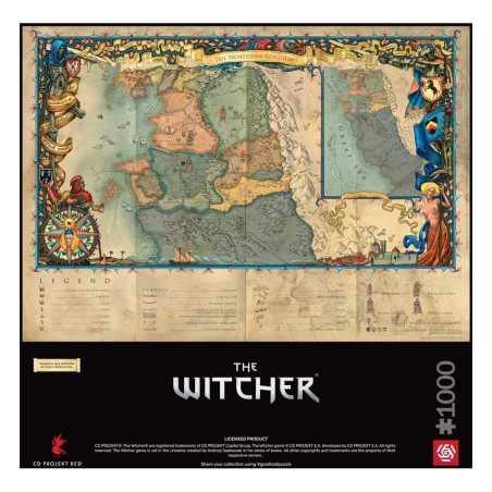 The Witcher - 3 puzzle Gaming The Northern Kingdoms (1000 pièces)
