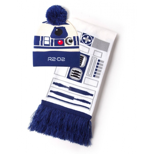 Star Wars - Set bonnet & écharpe R2-D2
