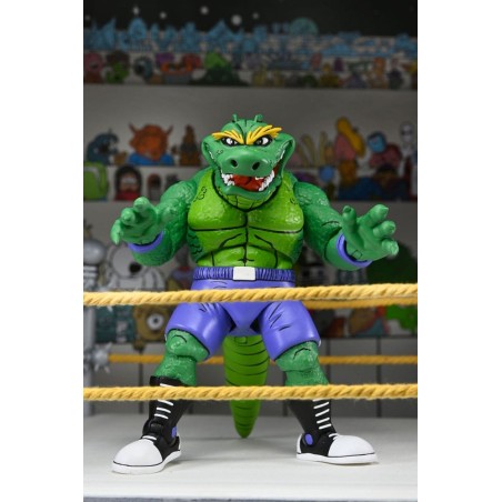 Tortues Ninja - (Archie Comics) figurine Stump Wrestling Leatherhead 18 cm