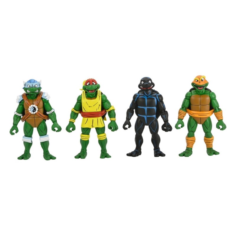 Tortues Ninja - (Archie Comics) figurines Pack de 4 Stump Wrestling Turtles 18 cm