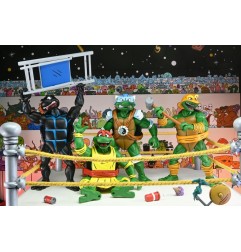 Tortues Ninja (Archie Comics) - Pack de 4 Figurines Stump Wrestling Turtles 18 cm