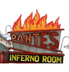 Beetlejuice (1988) - Diorama Trenchcoat avec Spikes Inferno Room Deluxe Set