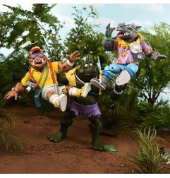 Tortues Ninja - (Cartoon 1980) pack 2 figurines Vacation Bebop and Rocksteady 18 cm
