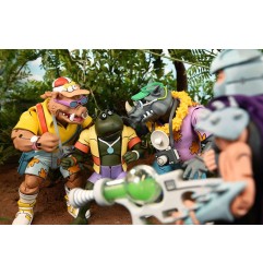 Tortues Ninja - (Cartoon 1980) pack 2 figurines Vacation Bebop and Rocksteady 18 cm