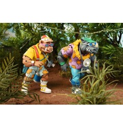 Tortues Ninja - (Cartoon 1980) pack 2 figurines Vacation Bebop and Rocksteady 18 cm